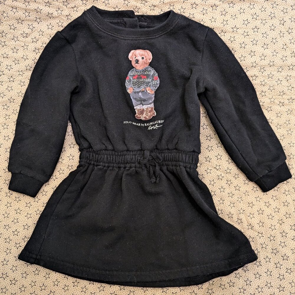 RALPH Lauren | Fair Isle Bear Sweatshirt Dress